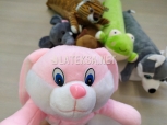 Валик-игрушка Розовый Кролик, размер 52x10 см, фото 1